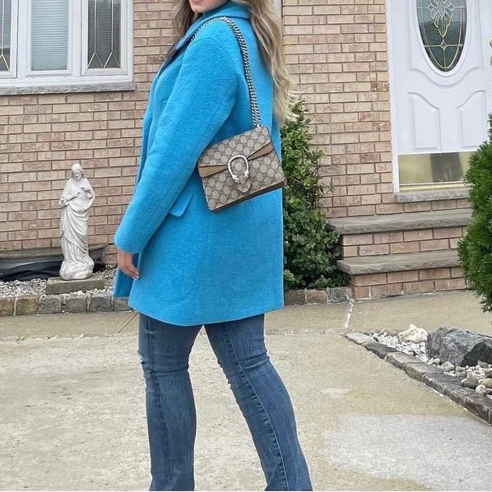Teal jacket style coat